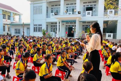 LIÊN ĐỘI TRƯỜNG TIỂU HỌC VÕ THỊ SÁU TUYÊN TRUYỀN PHÒNG CHỐNG BỆNH TAY CHÂN MIỆNG