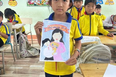 LIÊN ĐỘI TRƯỜNG TIỂU HỌC VÕ THỊ SÁU – HOẠT ĐỘNG TRẢI NGHIỆM VẼ TRANH CHÀO MỪNG 43 NĂM NGÀY NHÀ GIÁO VIỆT NAM 20/11